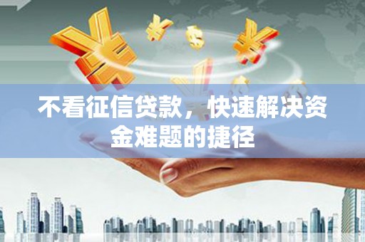 六甲不看征信贷款，快速解决资金难题的捷径