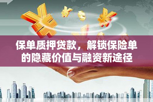 六甲保单质押贷款，解锁保险单的隐藏价值与融资新途径