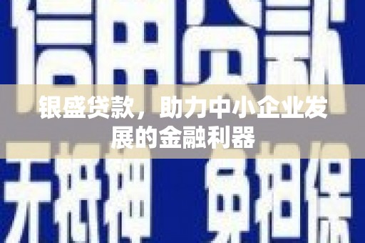 六甲银盛贷款，助力中小企业发展的金融利器