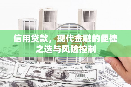 六甲信用贷款，现代金融的便捷之选与风险控制