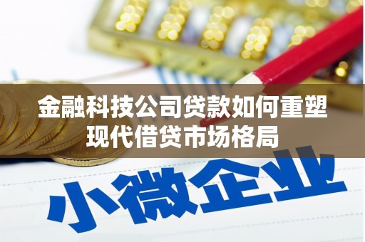 六甲金融科技公司贷款如何重塑现代借贷市场格局