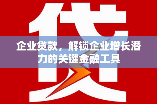 六甲企业贷款，解锁企业增长潜力的关键金融工具