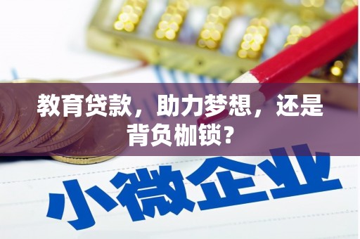 六甲教育贷款，助力梦想，还是背负枷锁？