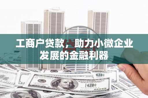 六甲工商户贷款，助力小微企业发展的金融利器