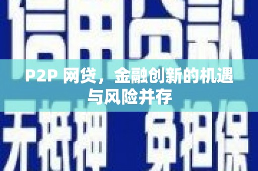 六甲P2P 网贷，金融创新的机遇与风险并存