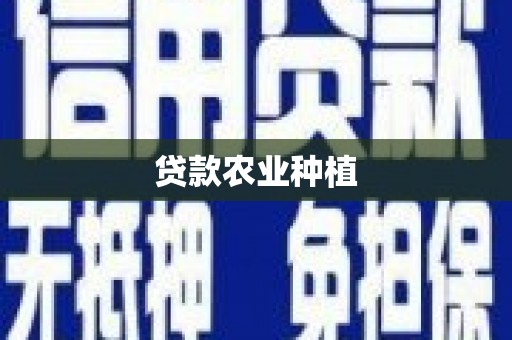 六甲贷款农业种植