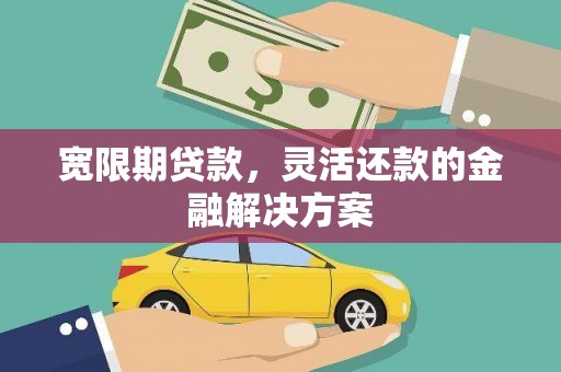 六甲宽限期贷款，灵活还款的金融解决方案