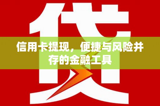 六甲信用卡提现，便捷与风险并存的金融工具