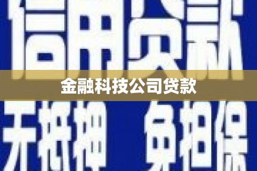六甲金融科技公司贷款