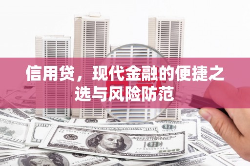 六甲信用贷，现代金融的便捷之选与风险防范