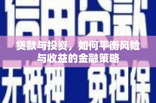 六甲贷款与投资，如何平衡风险与收益的金融策略